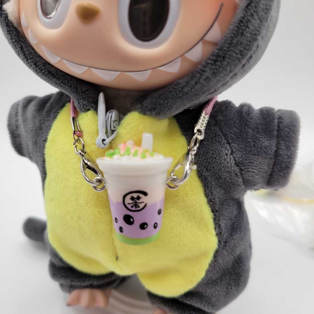 Green And Purple Boba Tea Accessory. acessory Only No Doll.